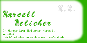 marcell melicher business card